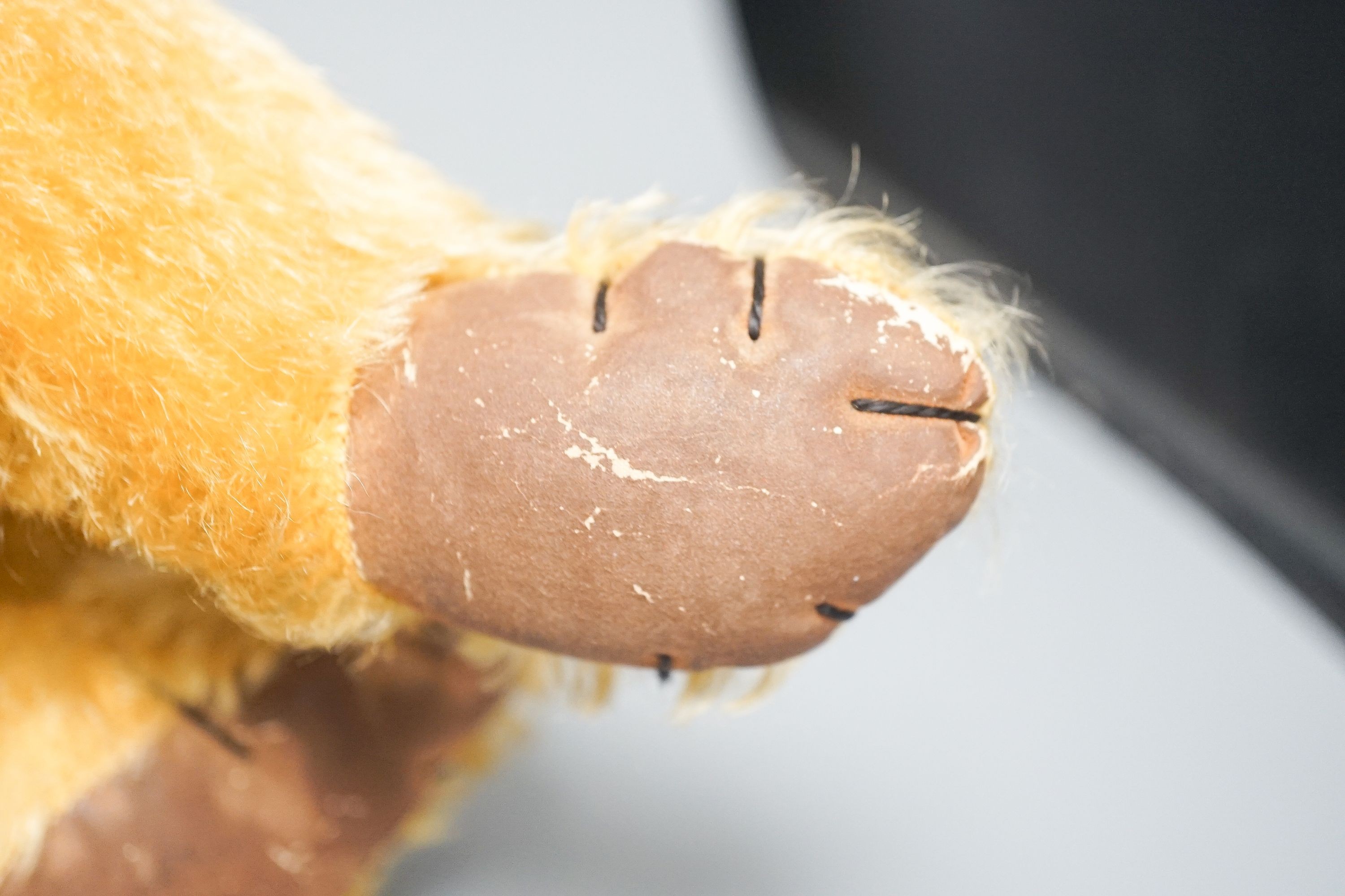 A 1930's Farnell teddy bear and a Steiff Witty Owl